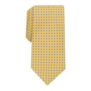 CLUBROOM Mens Yellow Neat Classic Neck Tie